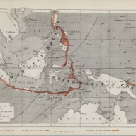 نقشه مجمع الجزایر مالایی توسط آلفرد راسل والاس.