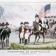 "تسلیم کورنوالیس"، یورک تاون، ویرجینیا، 1781.