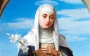 سنت کاترین سینا، متفکر و هاله نورانی، نقاشی شده توسط الساندرو فرانچی در سال ۱۸۸۸