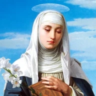سنت کاترین سینا، متفکر و هاله نورانی، نقاشی شده توسط الساندرو فرانچی در سال ۱۸۸۸