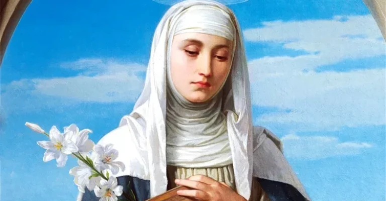 سنت کاترین سینا، متفکر و هاله نورانی، نقاشی شده توسط الساندرو فرانچی در سال ۱۸۸۸