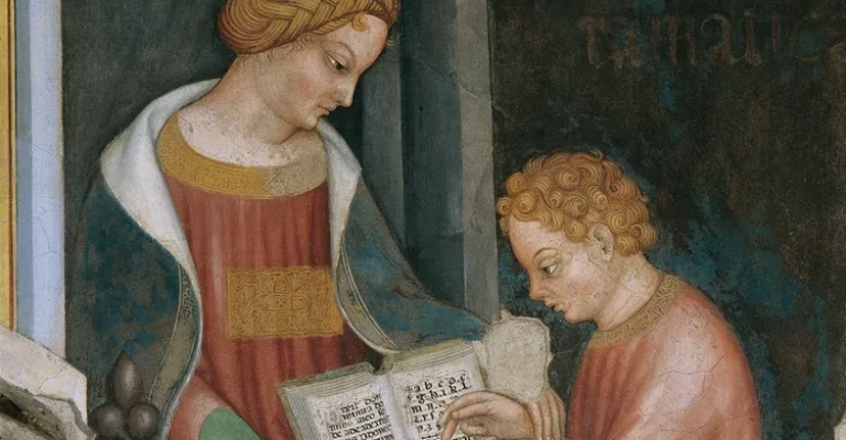 تجسم حساب: یک شخصیت زن به یک پسر جوان حساب یاد می‌دهد