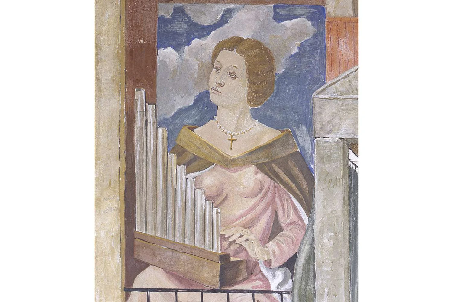 النا لوکرزیا کورنارو پیسکوپیا، از یک نقاشی دیواری در پادوا، کاخ بو