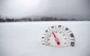 دماسنج در توندرای برفی زمستانی متروک