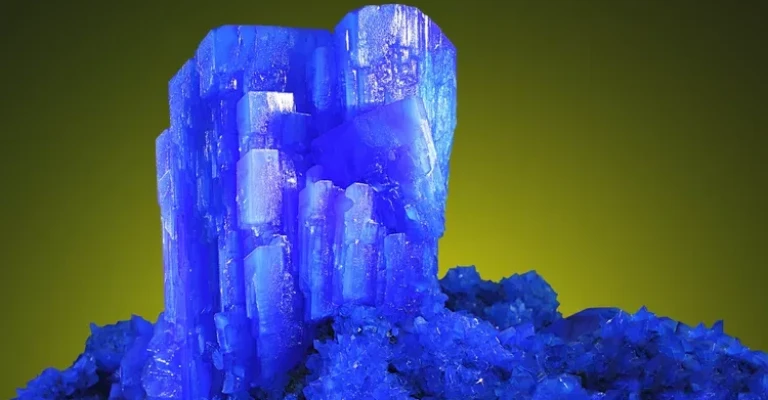 کانی کالکانتیت آبی در ماتریس